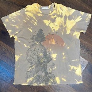 JUNK FOOD Destroyed Bleached Graphic Tee XXL
